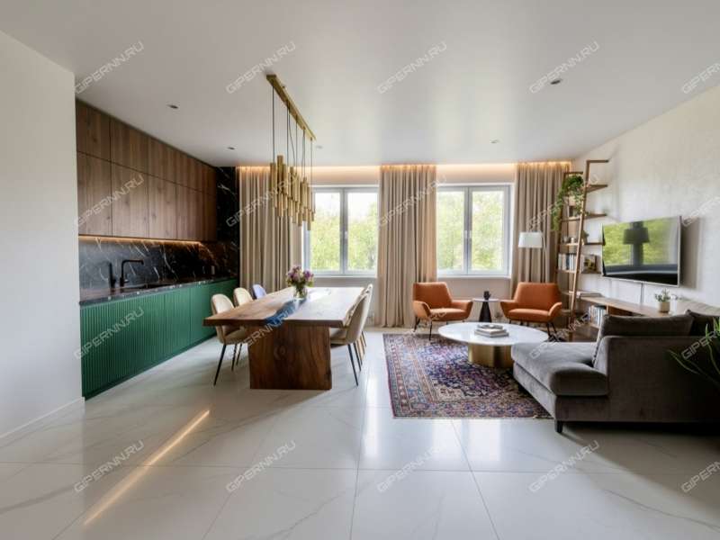 трёхкомнатная квартира на улице 40 лет Октября дом 15 к3