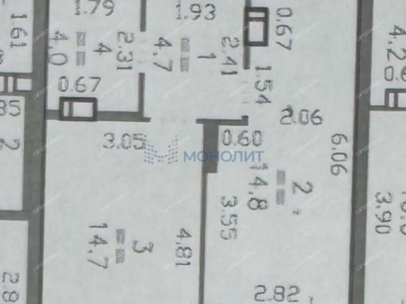 однокомнатная квартира на улице Героя Советского Союза Аристархова дом 3