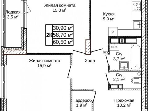 2-komnatnaya-zhk-novoe-olgino-dom-1 фото