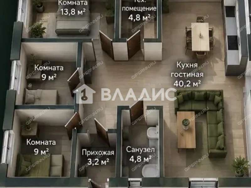 дом на Центральной улице деревня Никульское