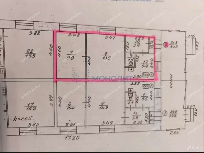 двухкомнатная квартира на Гжатской улице дом 13