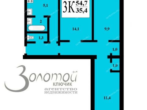 3-komnatnaya-prosp-geroev-d-41 фото