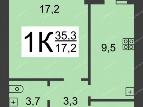 1-komnatnaya-ul-kominterna-d-18 фото