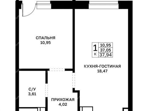 1-komnatnaya-v-granicah-ulic-strazh-revolyucii-gvardeycev-50-letiya-pobedy-evgeniya-nikonova-17 фото