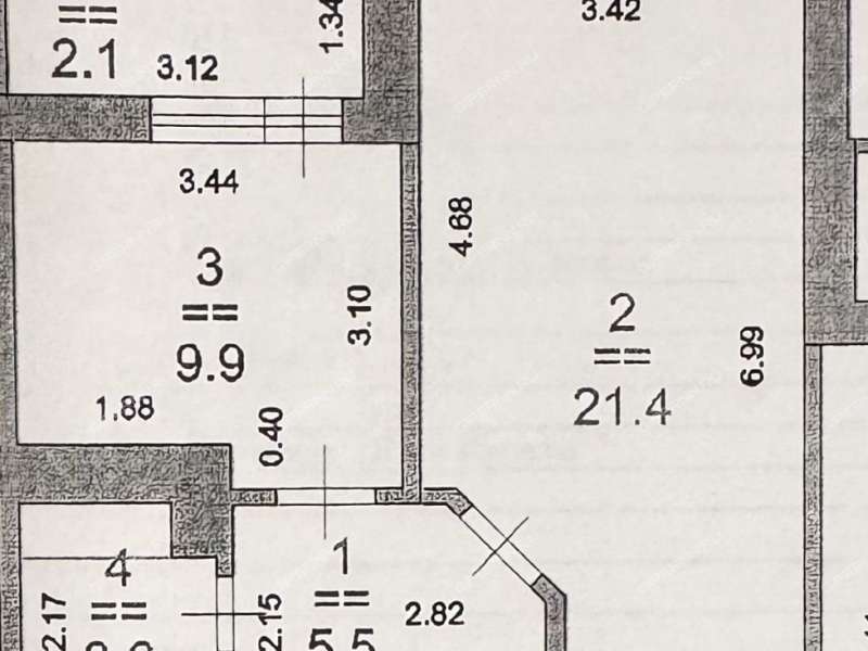 однокомнатная квартира на улице Янки Купалы дом 32