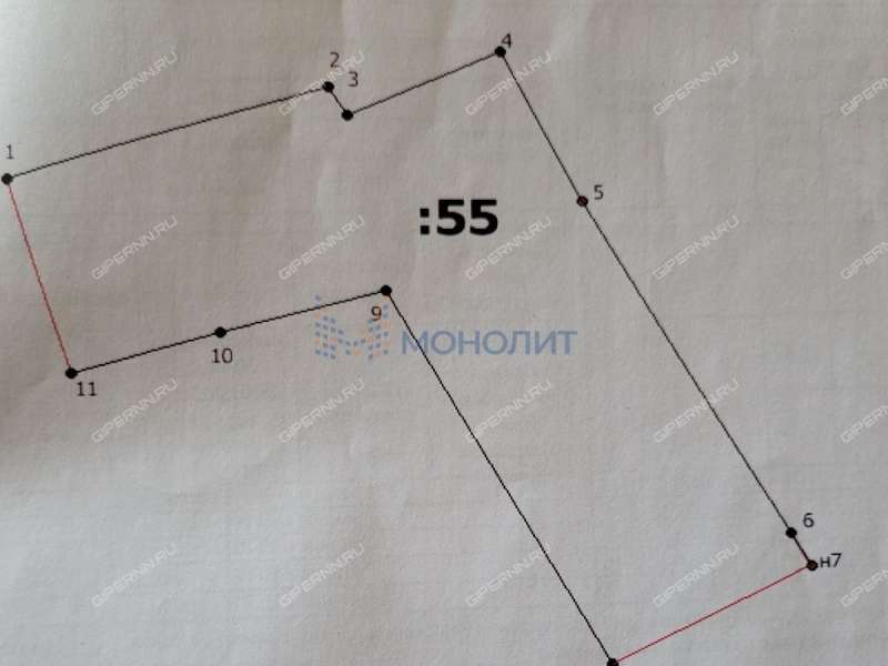 дом на Центральной улице село Абабково