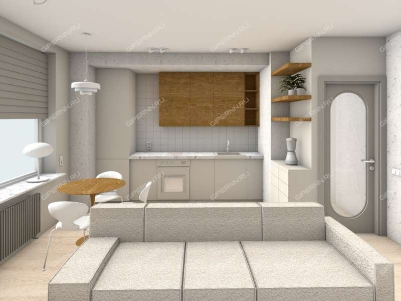 однокомнатная квартира на 2-й Оранжерейной улице дом 4А к2