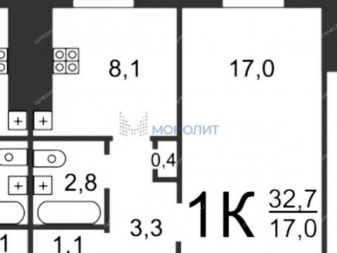 1-komnatnaya-ul-krasnodoncev-d-21-k3 фото