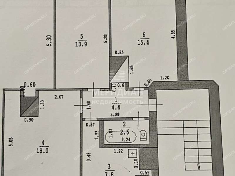 трёхкомнатная квартира на Октябрьская дом 11 посёлок Октябрьский
