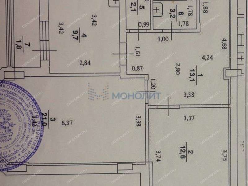 двухкомнатная квартира на Волжской набережной дом 15