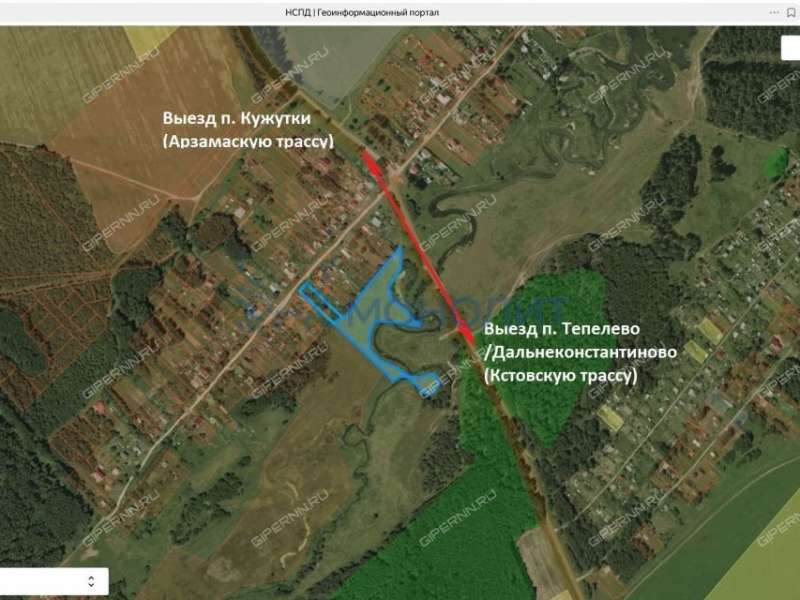 земельный участок 114 соток Лесная улица деревня Александровка